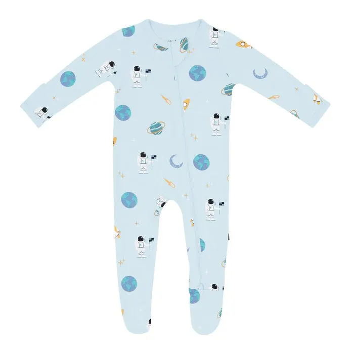 Kyte Baby Zippered Footie in Ice Space