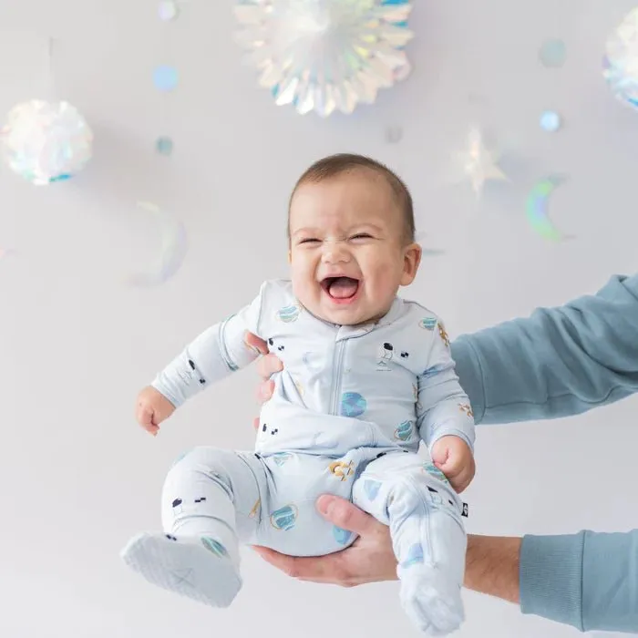 Kyte Baby Zippered Footie in Ice Space