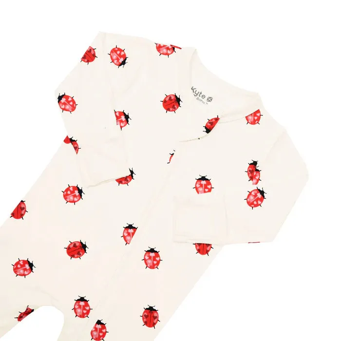Kyte Baby Zippered Footie (Love Bug)