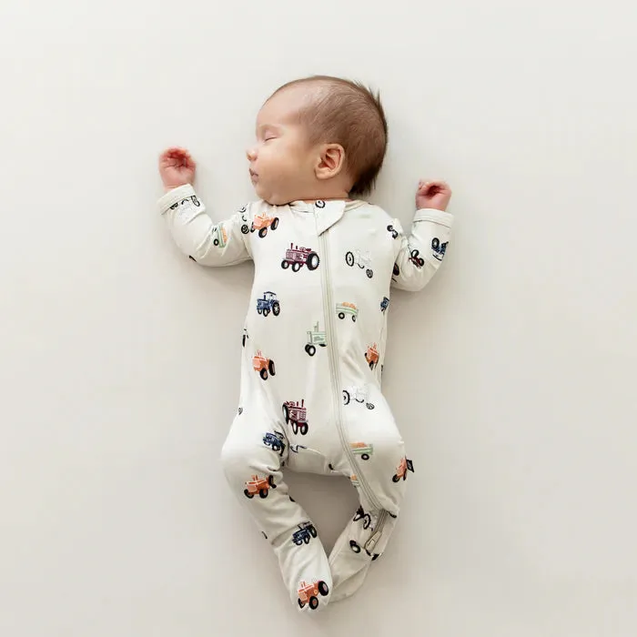 Kyte Baby Zippered Footie (Tractor)