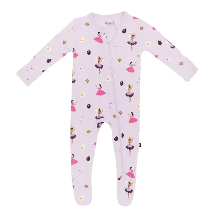 Kyte Zippered Footie in Sugar Plum