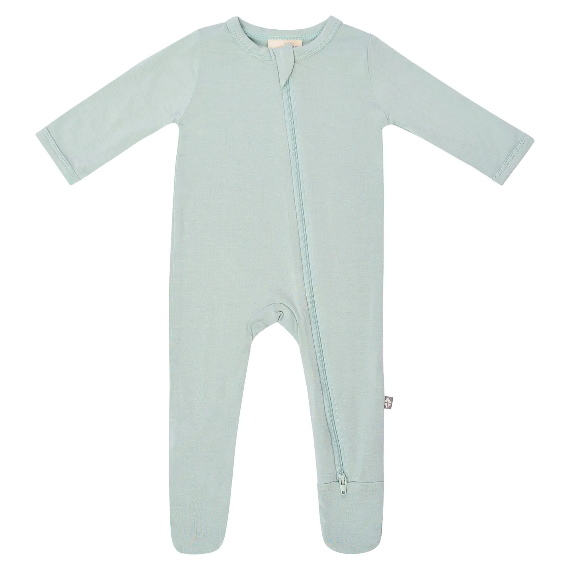 Kyte Zippered Footie- Sage