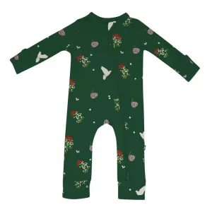 Kyte Zippered Romper in Mistletoe