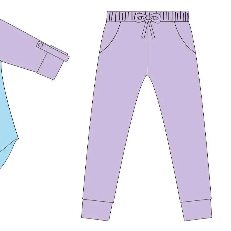 Lavender Candy Hearts Joggers