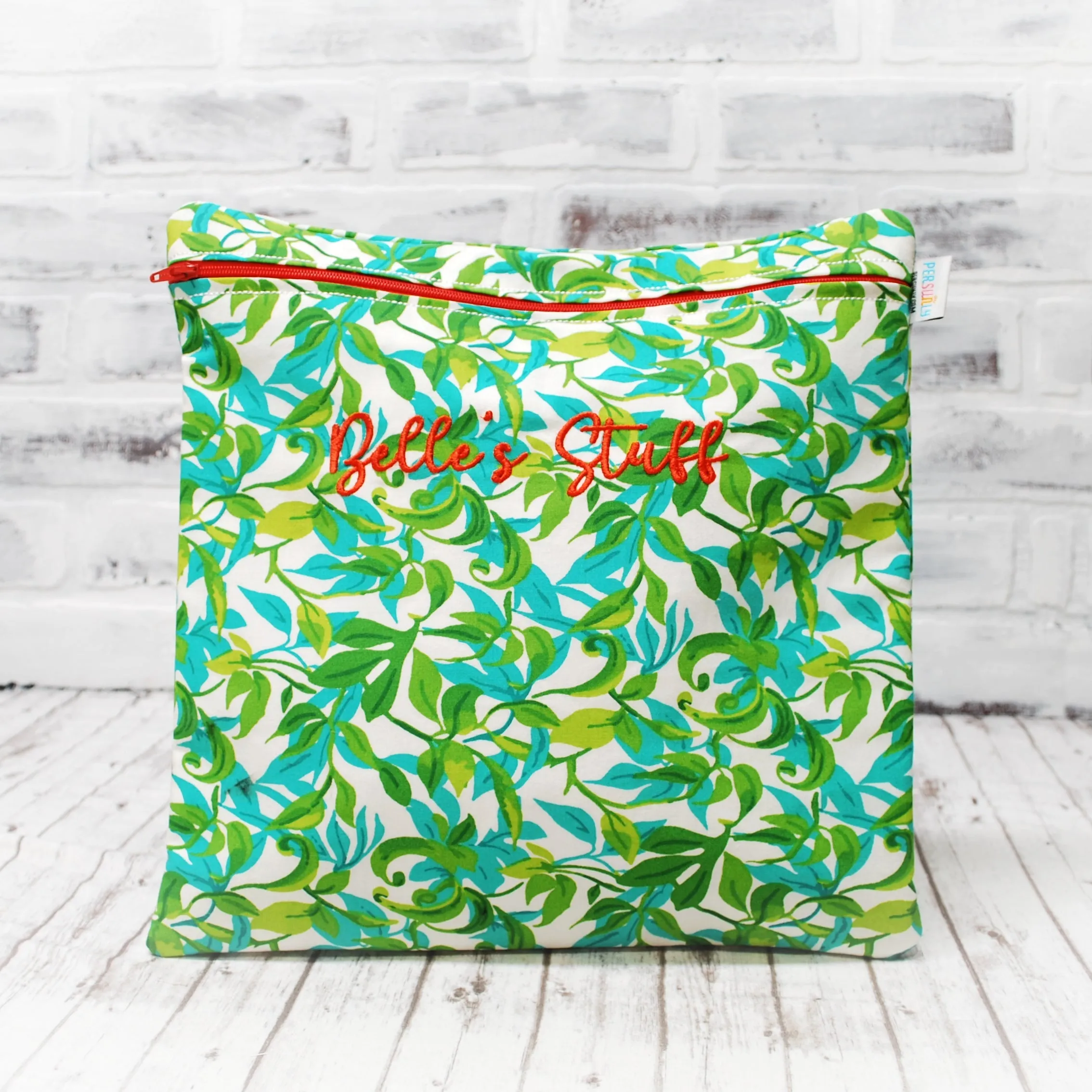 Leafy Vines Personalized Reusable Food Bag
