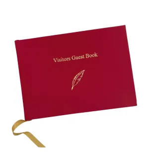 Leather Bound Visitors Guest Book