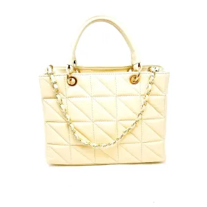 Leather Quilted Hand Bag Mid Size - German Fuentes