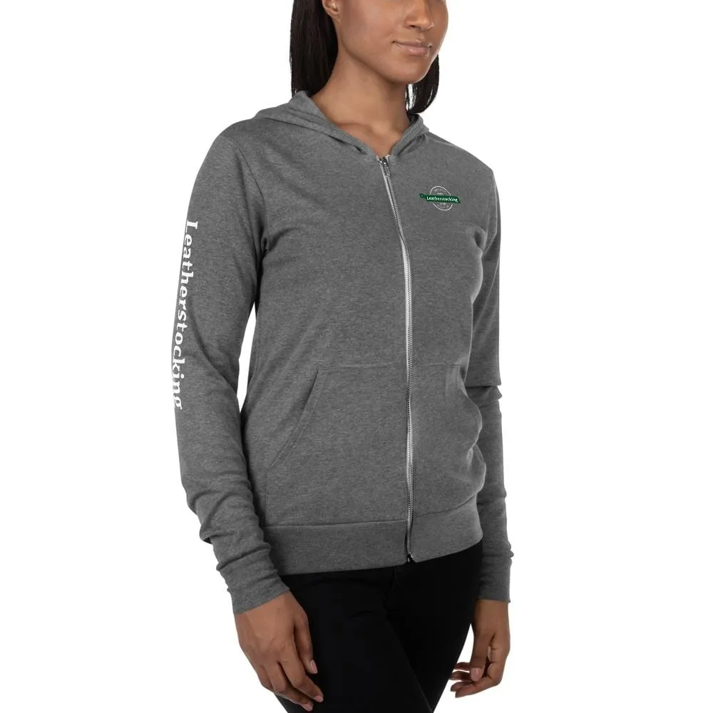 Leatherstocking Unisex Zippered Hoodie