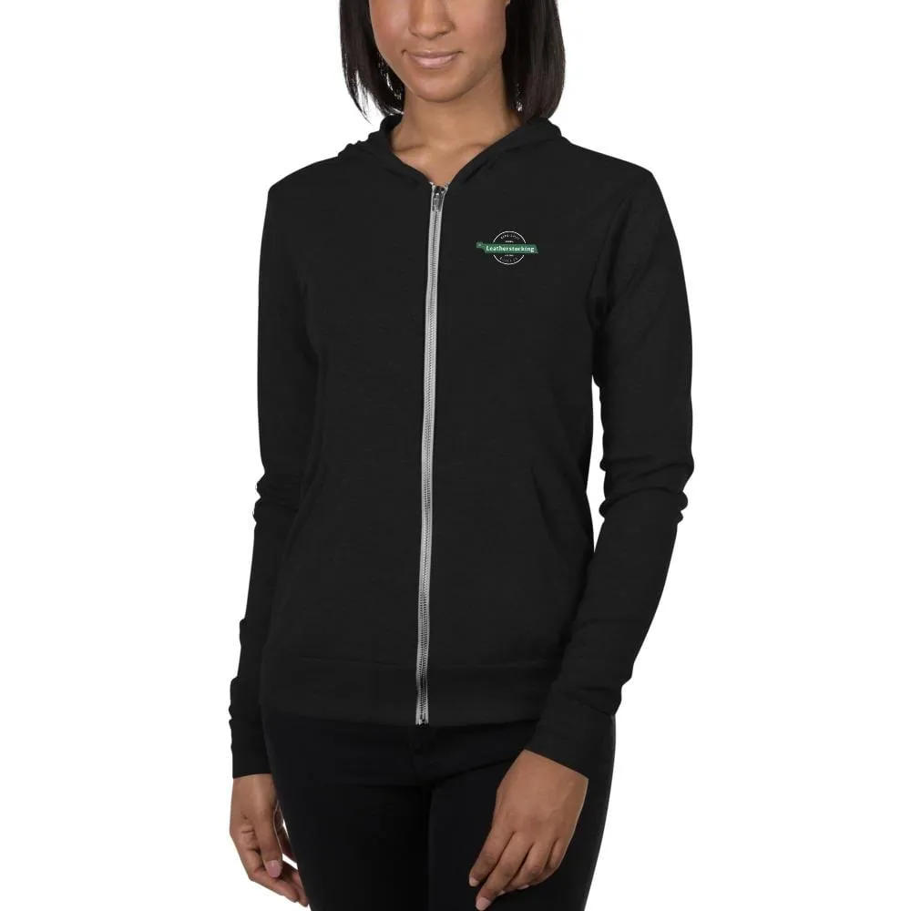 Leatherstocking Unisex Zippered Hoodie