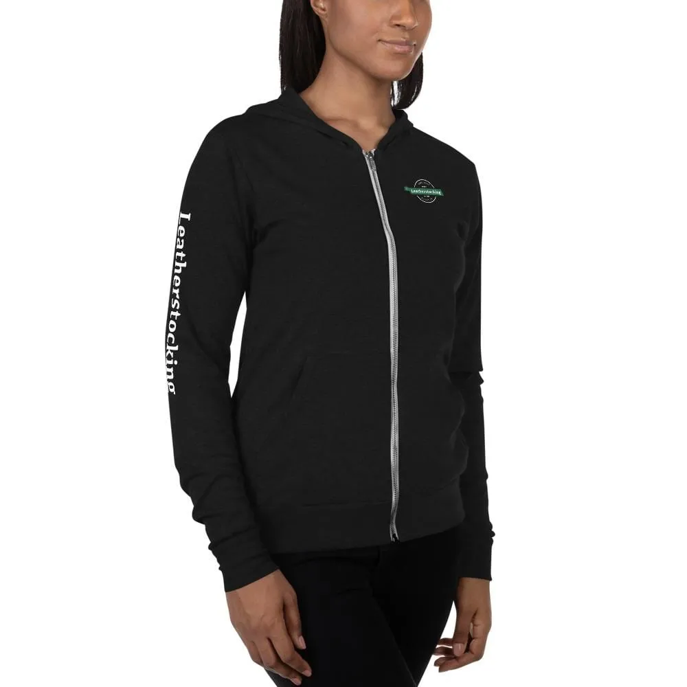 Leatherstocking Unisex Zippered Hoodie