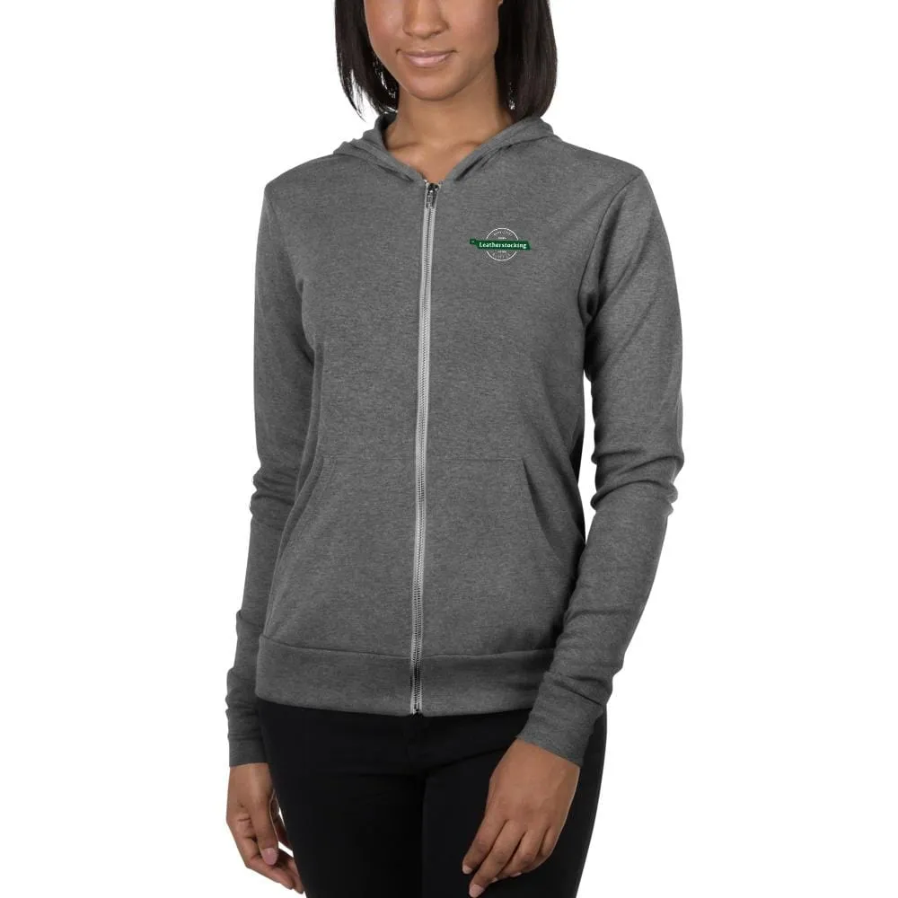 Leatherstocking Unisex Zippered Hoodie