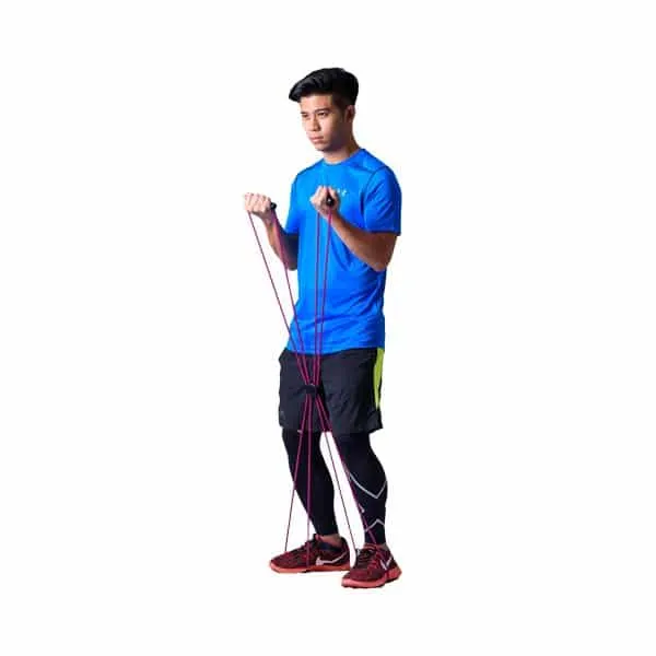 Level 2 Amber Sanctband Active Resiatance Band 3 in 1 Exercise Kit Tubing W/Handles, Loop Band, Super Loop