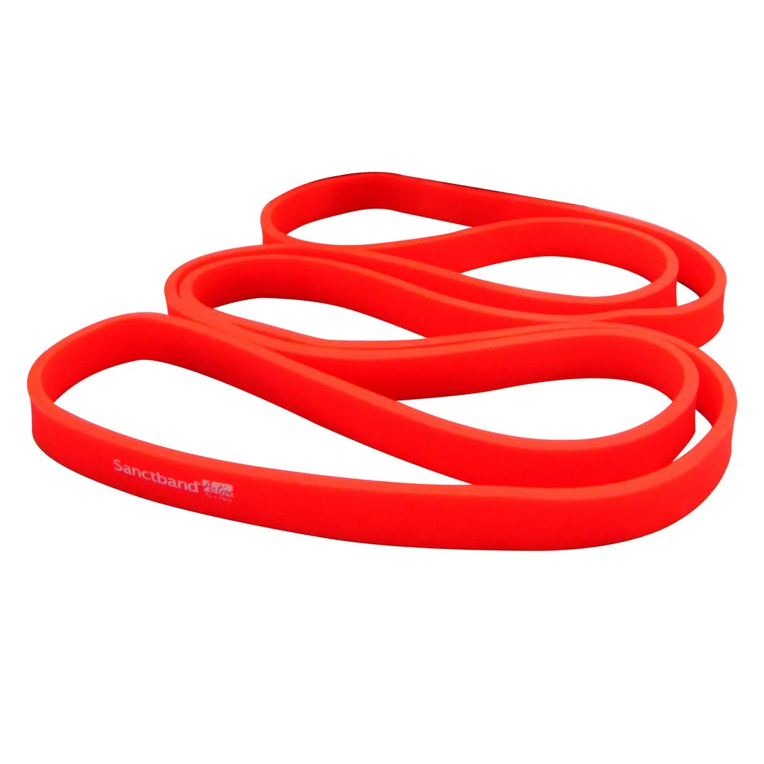 Level 2 Amber Sanctband Active Resiatance Band 3 in 1 Exercise Kit Tubing W/Handles, Loop Band, Super Loop