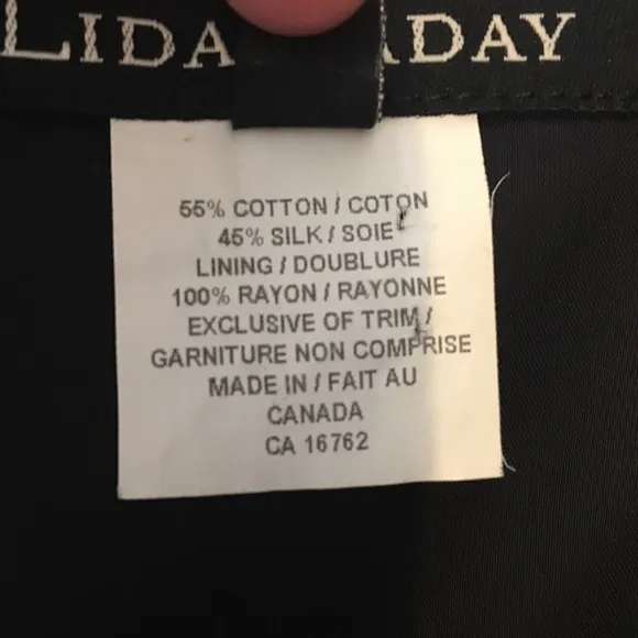 Lida Baday Front and Back Slit Silk Blend Skirt 10