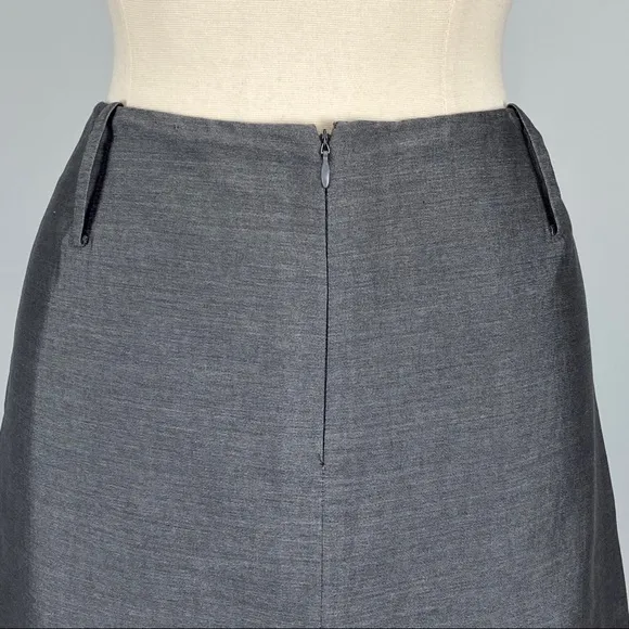 Lida Baday Front and Back Slit Silk Blend Skirt 10