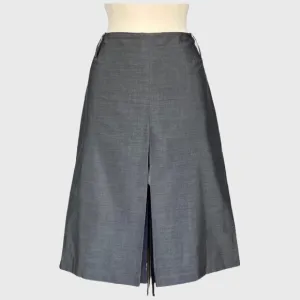 Lida Baday Front and Back Slit Silk Blend Skirt 10