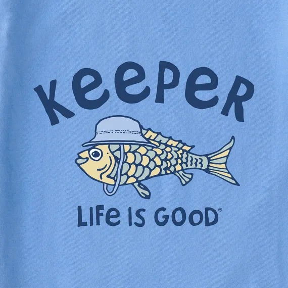 Life is Good Baby Keeper Fish Hat Crusher Bodysuit