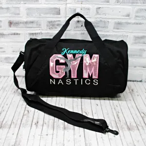 Light Pink Personalized Gymnastics Duffle or Tote Bag