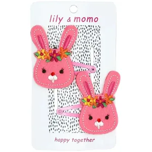 Lily and Momo Hair Clips - Bunnies