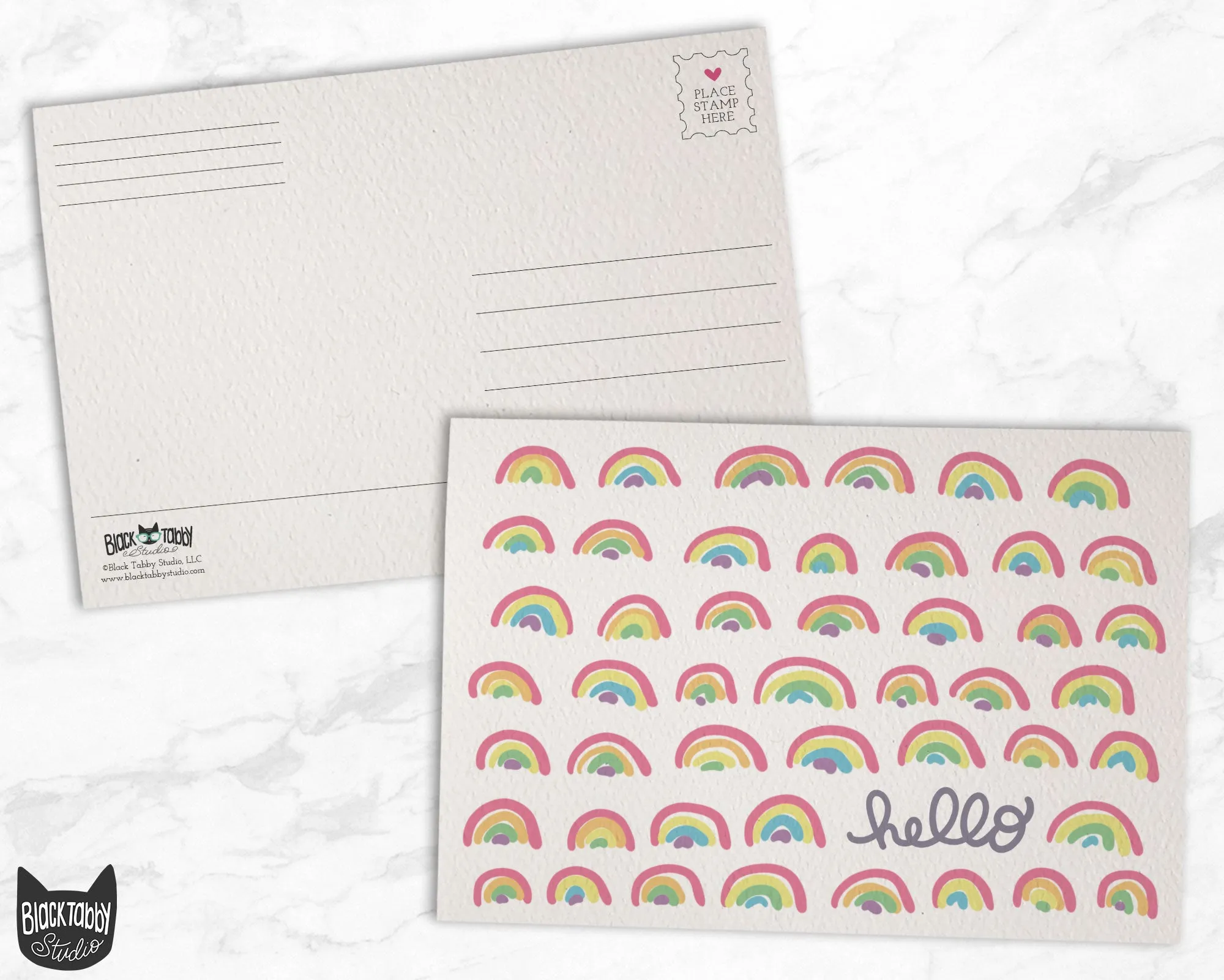 Little Rainbows Hello - 48 Postcards
