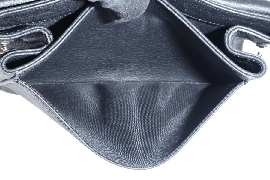 LOUIS VUITTON LOCKME II BB BLACK CALFSKIN LEATHER SILVER HARDWARE NO DUST COVER