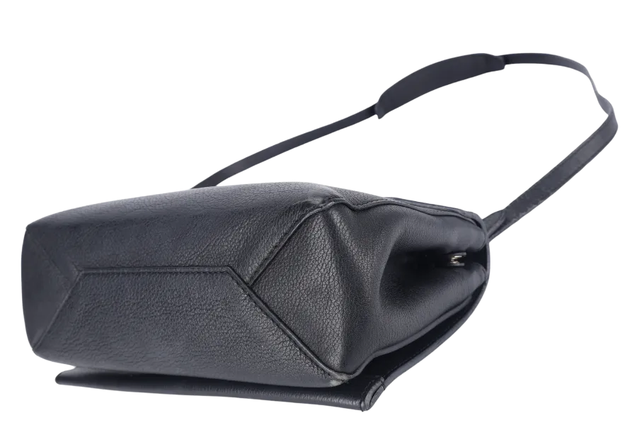 LOUIS VUITTON LOCKME II BB BLACK CALFSKIN LEATHER SILVER HARDWARE NO DUST COVER