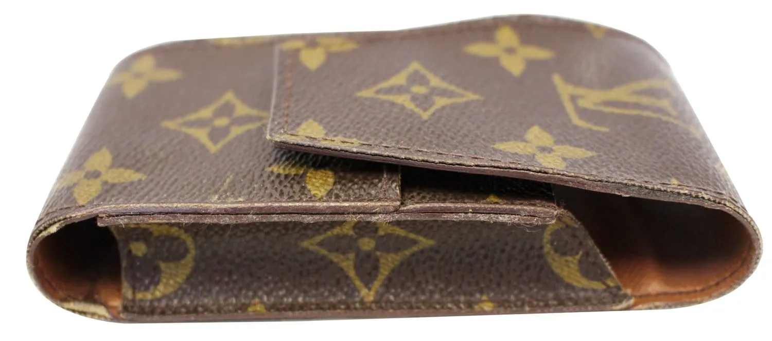 LOUIS VUITTON Monogram Canvas Brown Cigarette Case