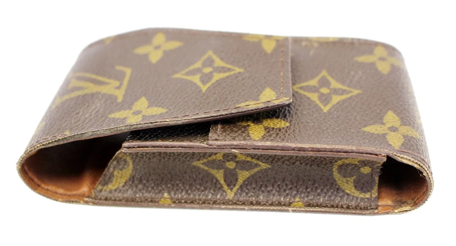 LOUIS VUITTON Monogram Canvas Brown Cigarette Case