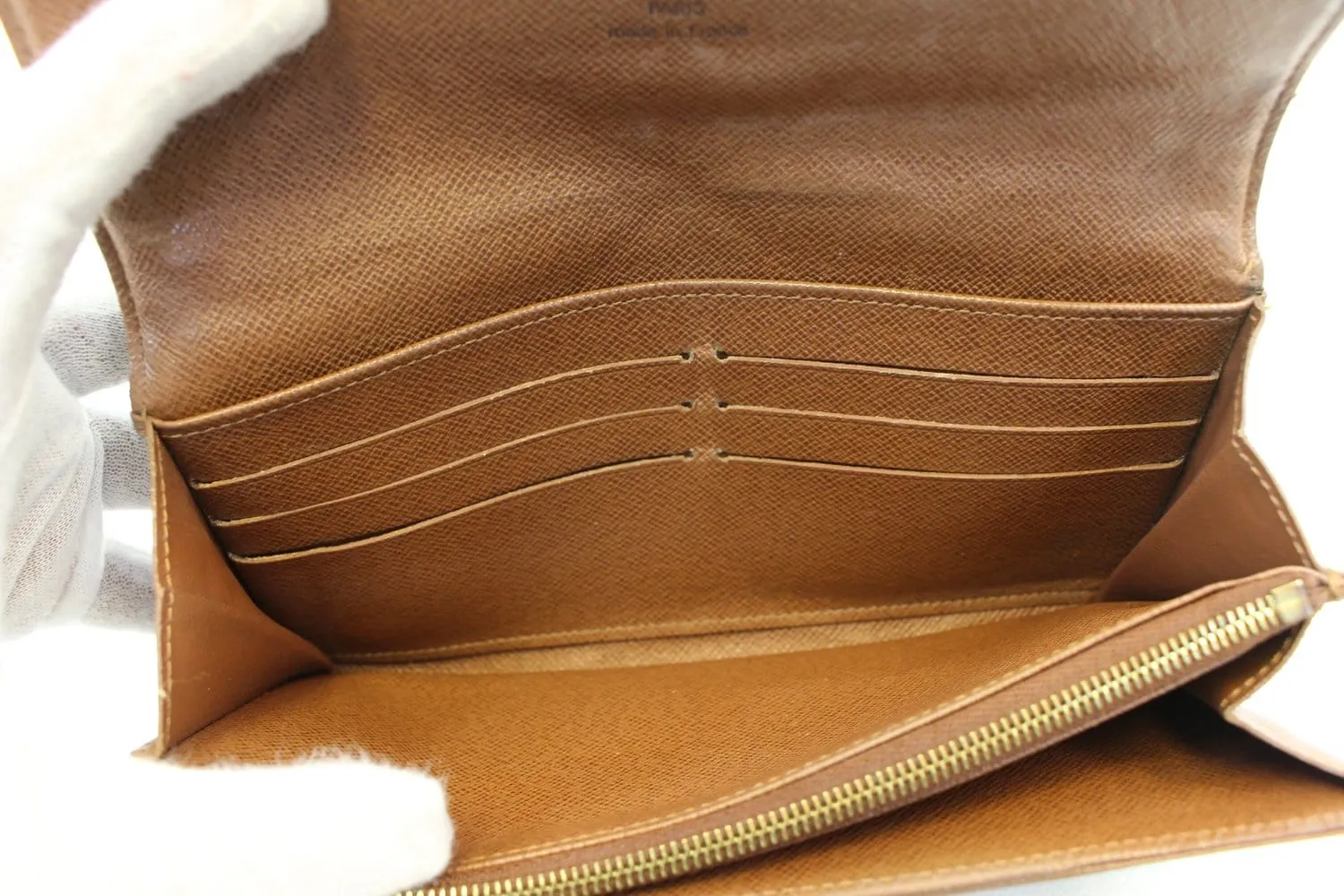 LOUIS VUITTON Monogram Canvas Sarah Etoile Wallet