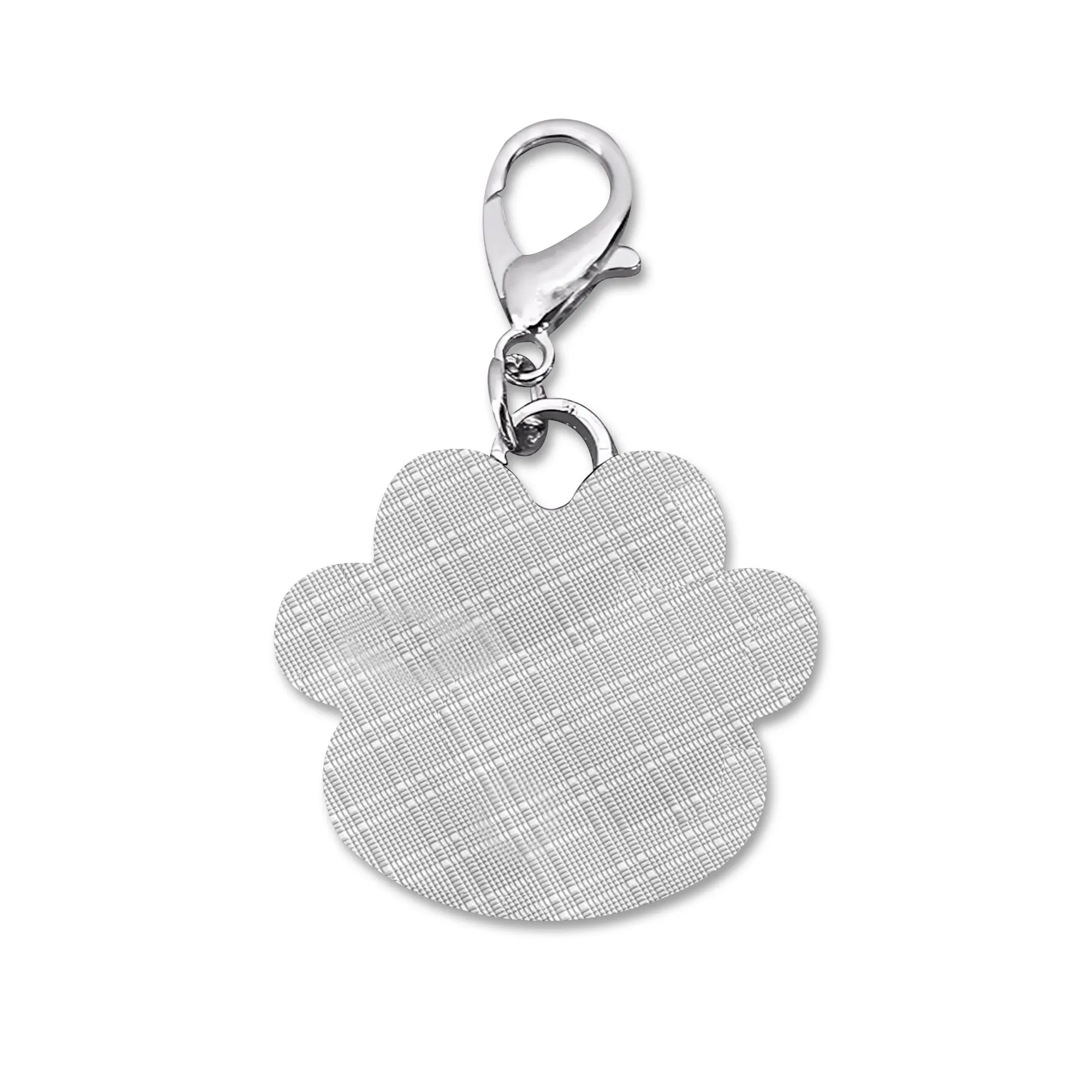 Love Has Four Paws Typography Printed Paw Shaped Pet Tag