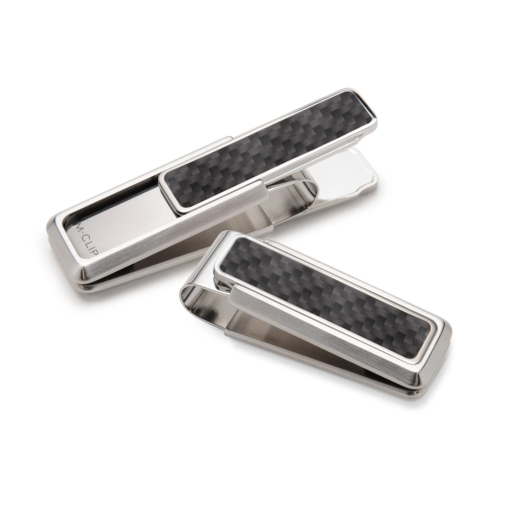 M-Clip Stainless Steel Money Clip with Carbon Fiber