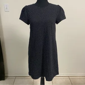 Maeve Polka Dot Shift Dress Black Size Small