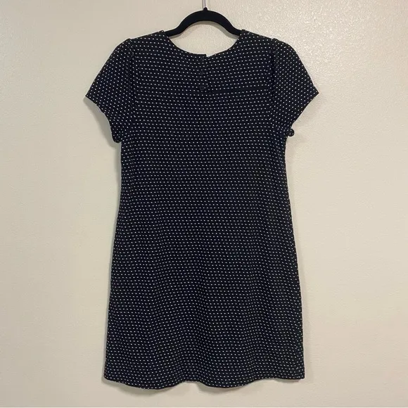 Maeve Polka Dot Shift Dress Black Size Small