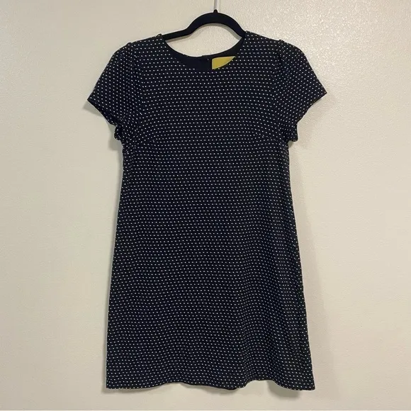 Maeve Polka Dot Shift Dress Black Size Small