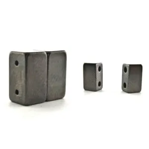 Magnetic Clasp 2 Hole Gunmetal Gray Sets Of 10 MC02