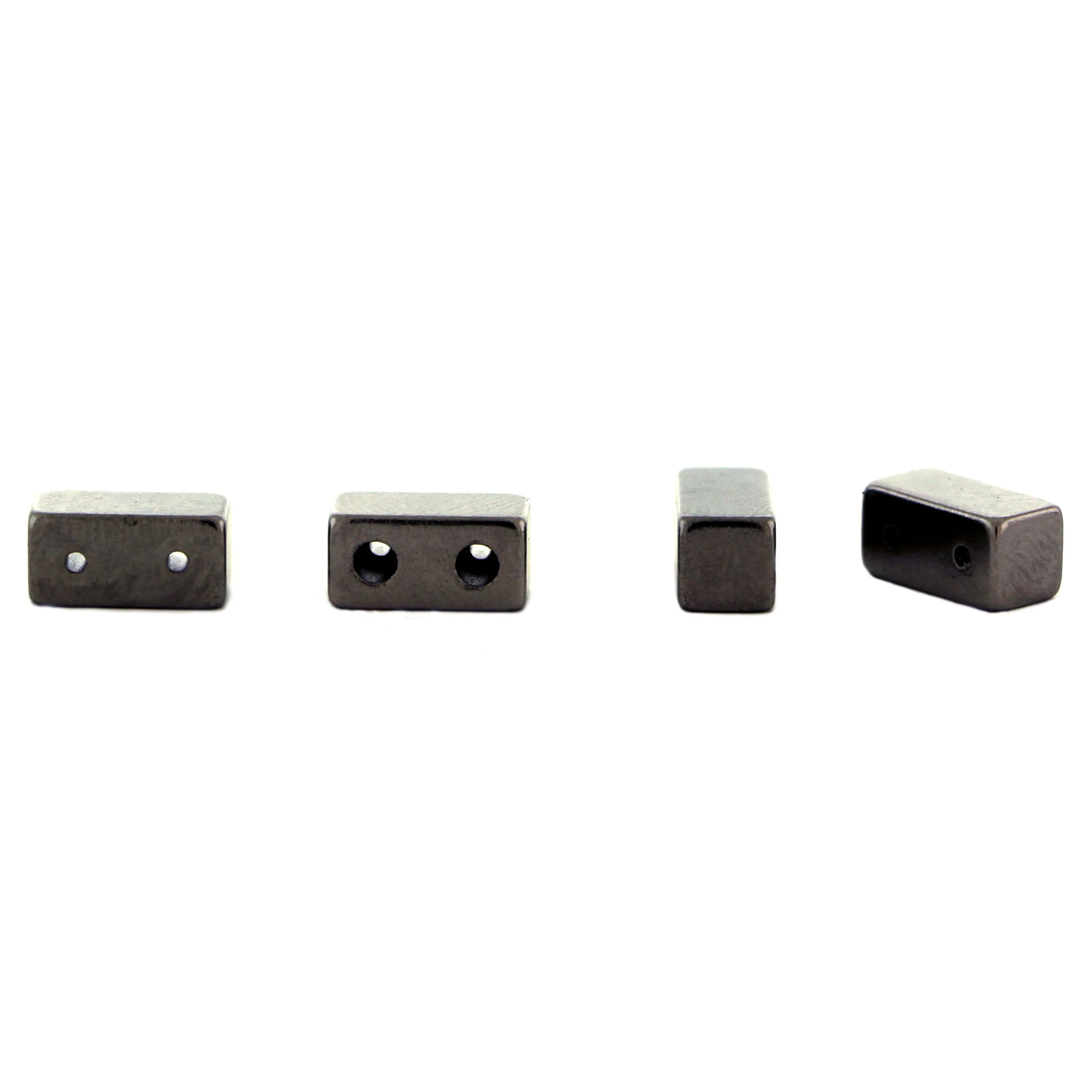 Magnetic Clasp 2 Hole Gunmetal Gray Sets Of 10 MC02