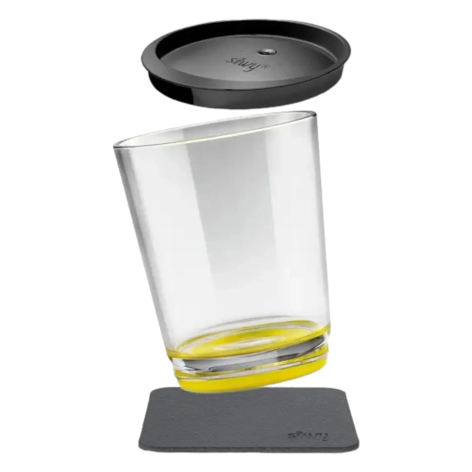 Magnetic Drinking Cup Triple Oh Yellow By Silwy