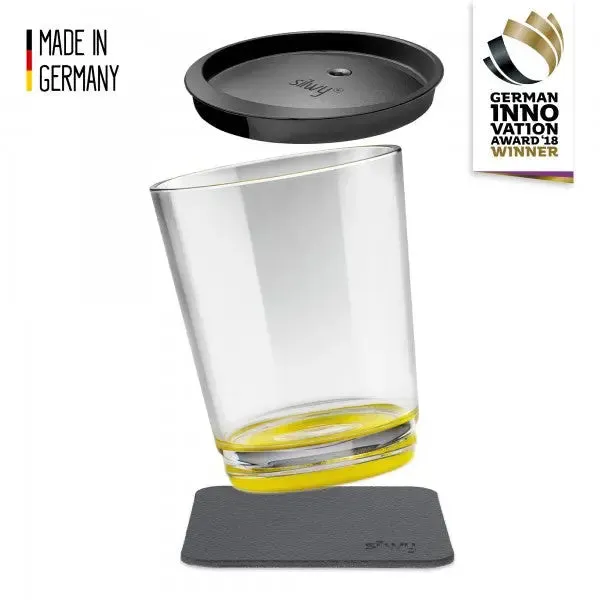 Magnetic Drinking Cup Triple Oh Yellow By Silwy