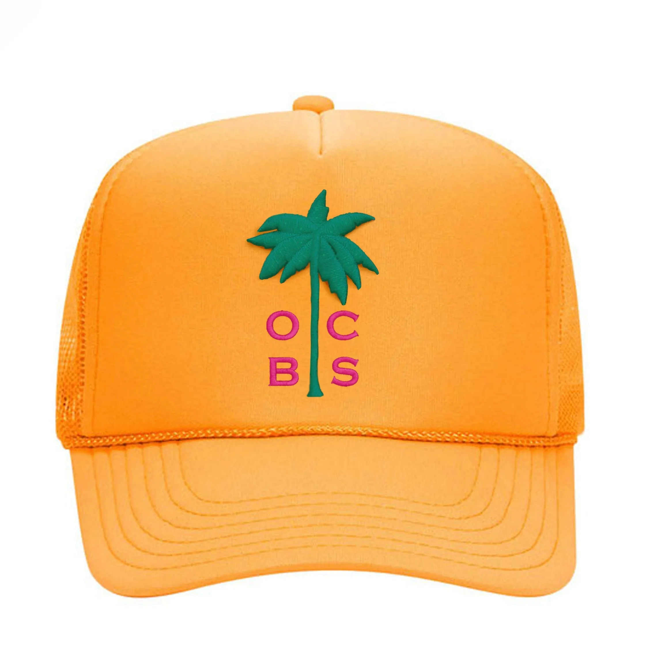 Marigold   Pink   Green Hat