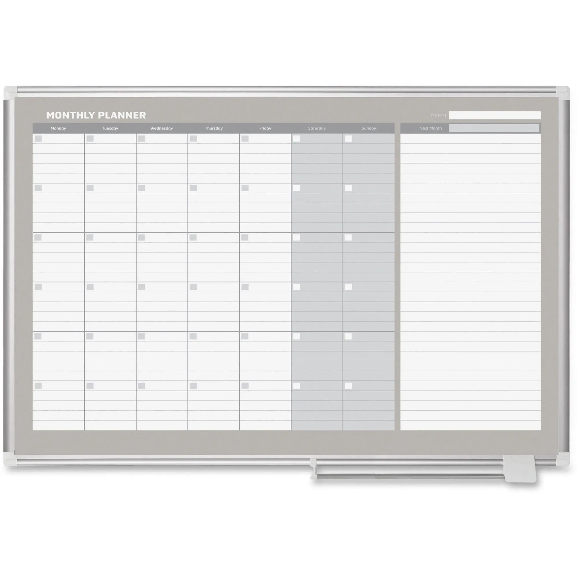 MasterVision MasterVision 3' Magnetic Gold Monthly Planner