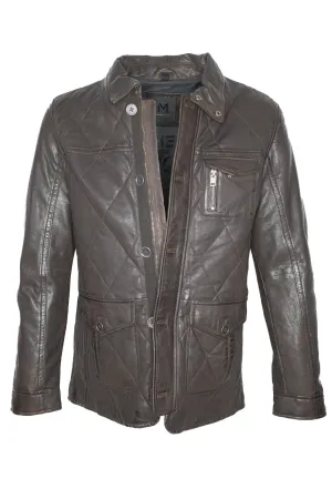 Mauritius Quilted Leather Jacket