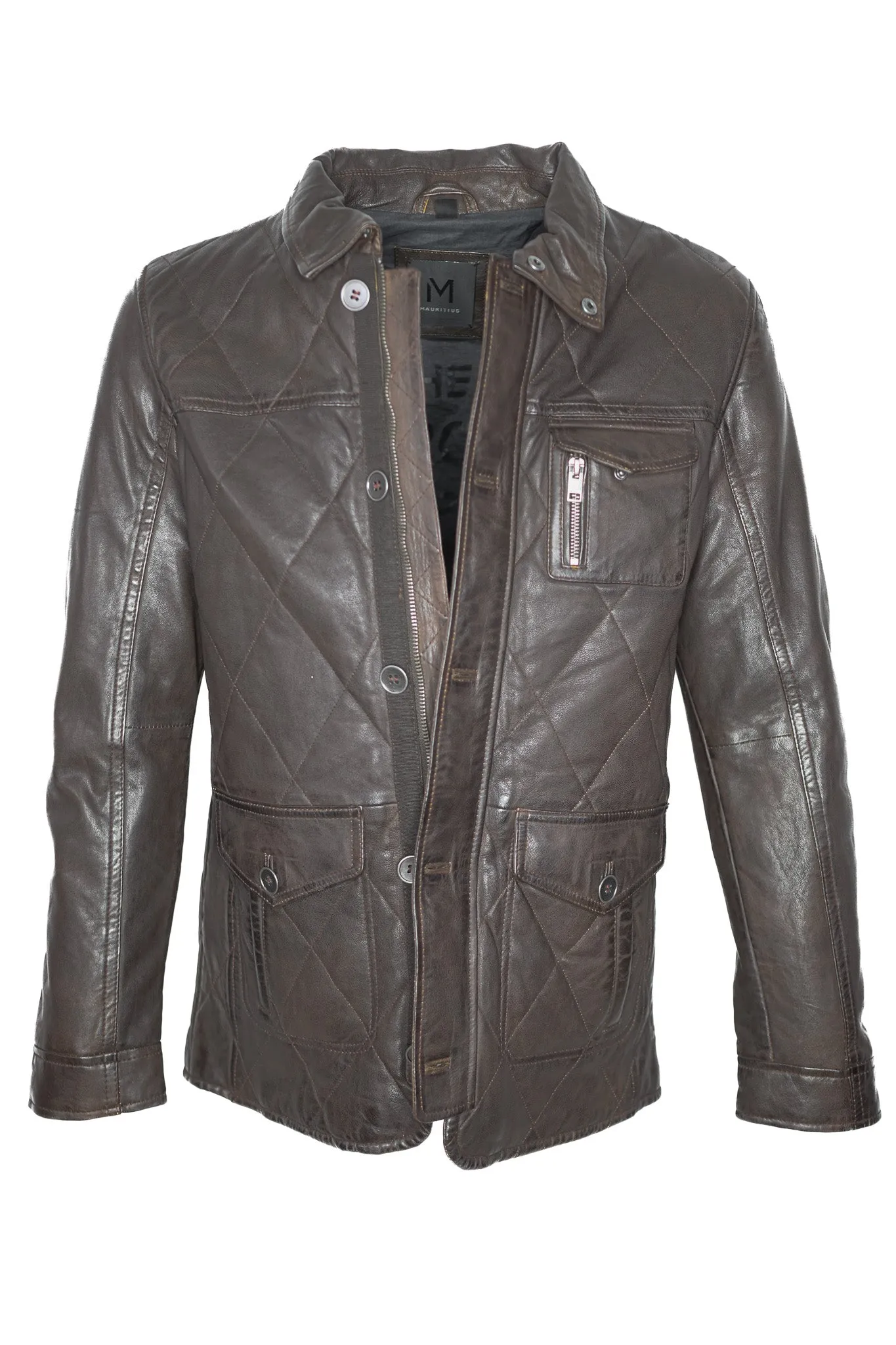 Mauritius Quilted Leather Jacket