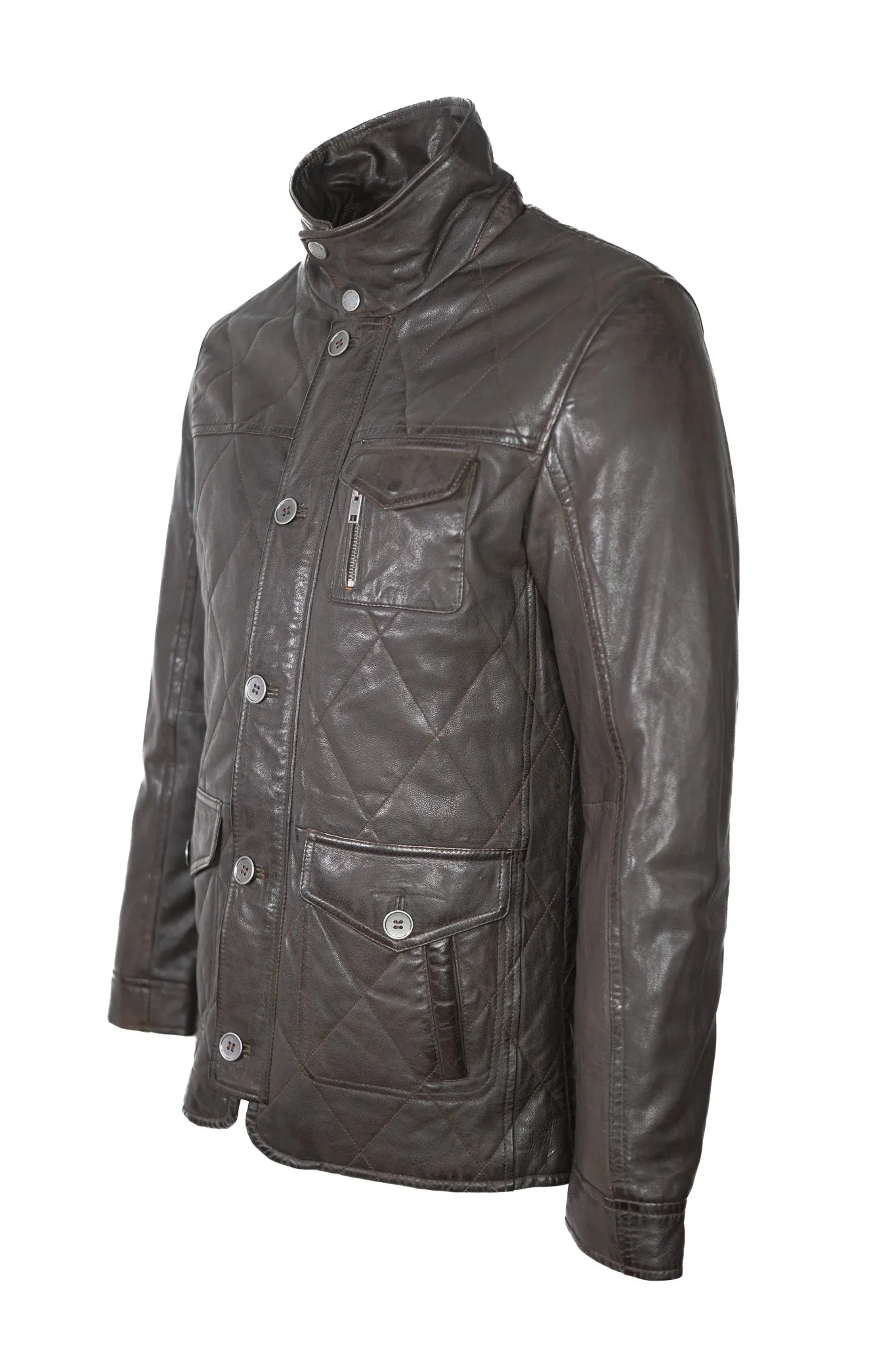 Mauritius Quilted Leather Jacket