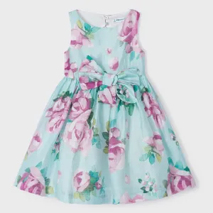 Mayoral 3913-091 Printed Dress (Aqua)