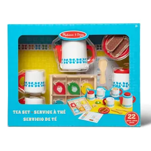Melissa & Doug Wooden Steep & Serve Tea Set Toy Pretend Play Food Cups