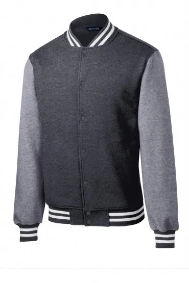 Mens Fleece Letterman Jacket