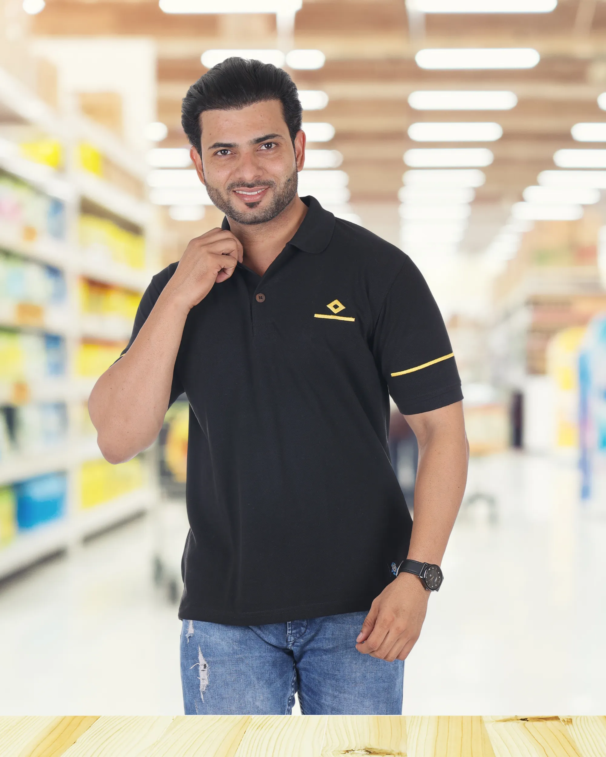 Merchant Navy BLACK POLO Rank T-Shirt | Unisex