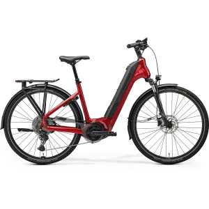 Merida eFloat City 600 EQ Electric Hybrid Bike 750Wh Battery Dark Strawberry