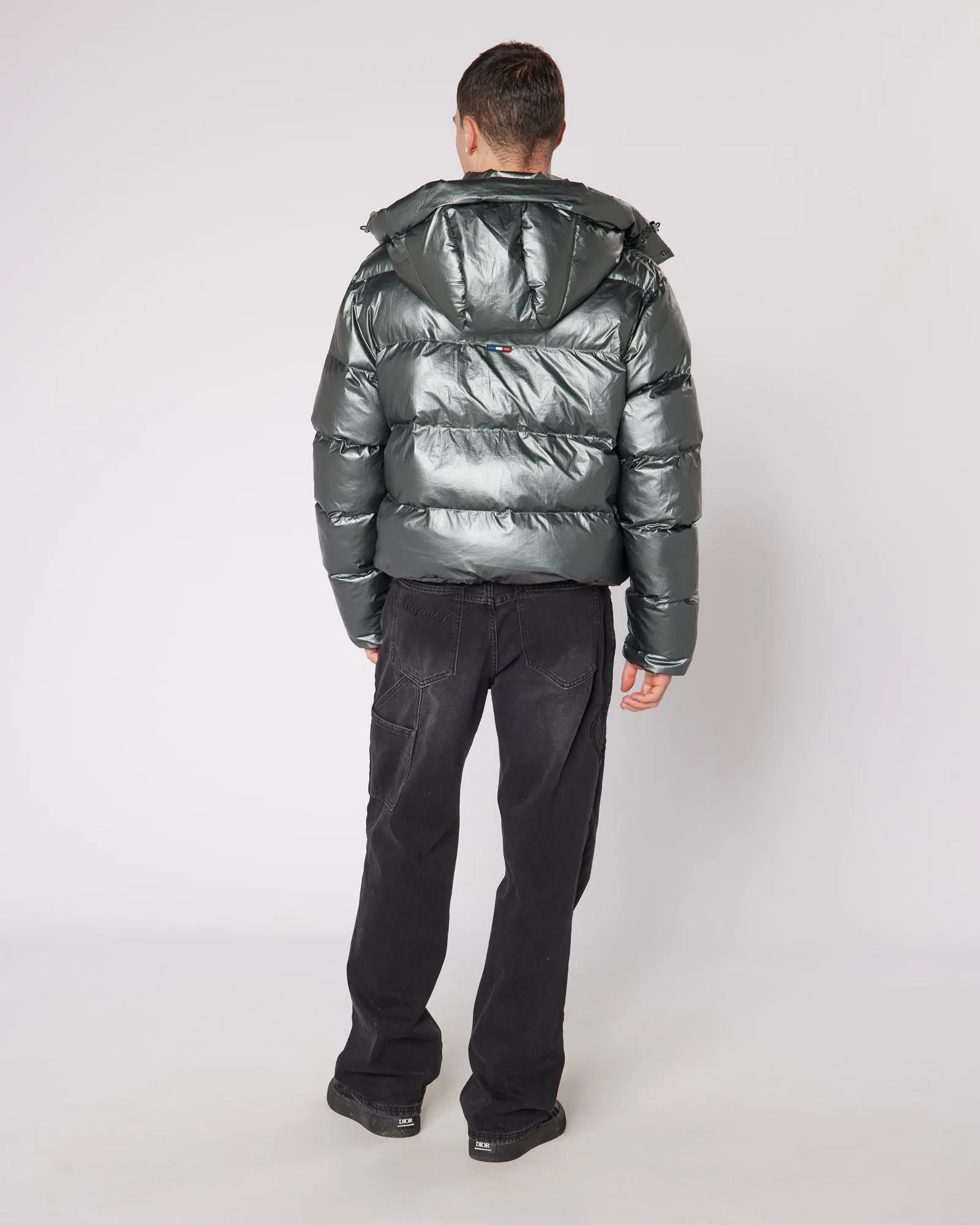 Metallic Mono Badge Jacket