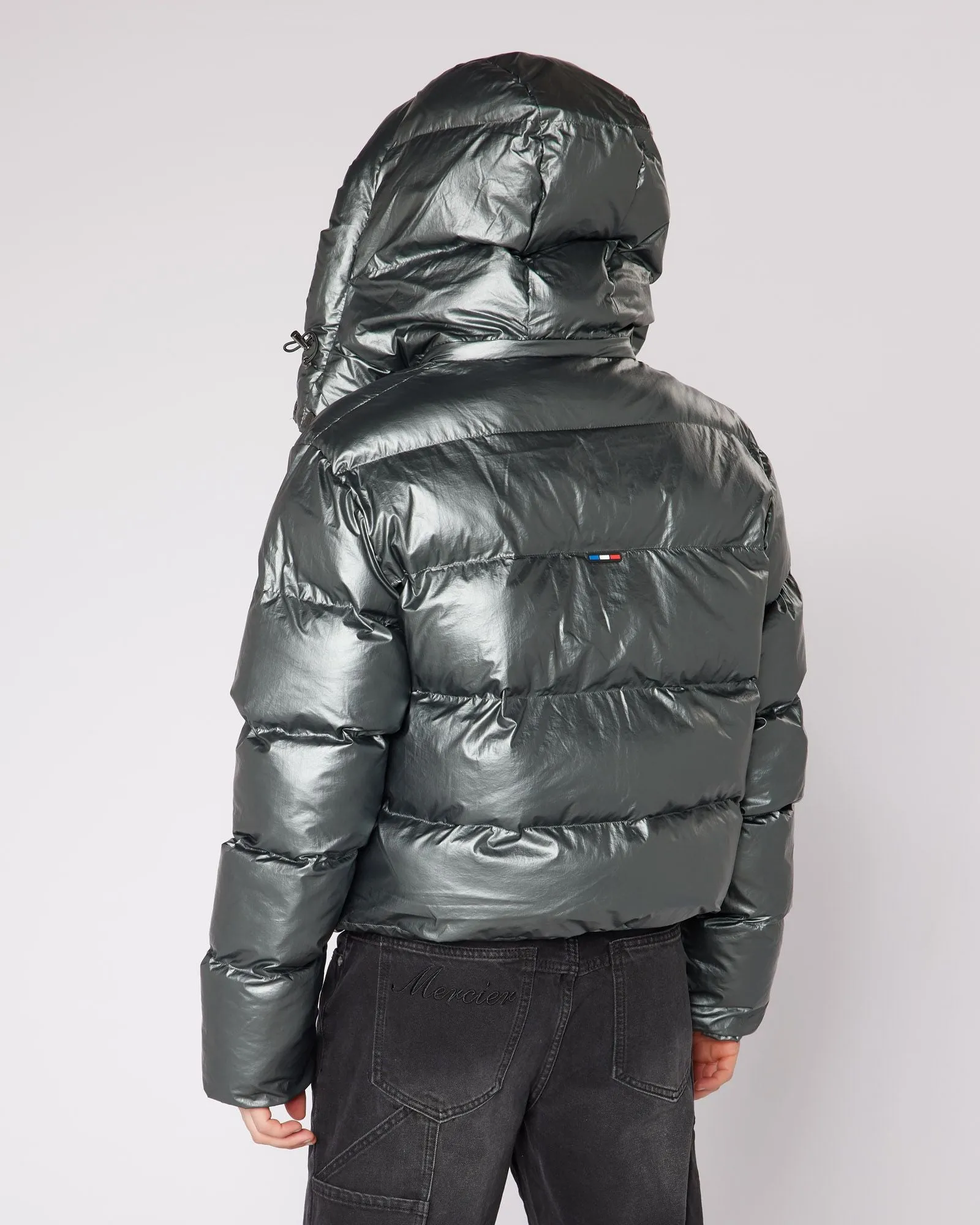 Metallic Mono Badge Jacket